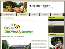 Tablet Screenshot of ferienbauernhof-weick.urlaub-wankendorfer-seengebiet.de